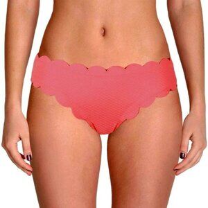 Jessica Simpson Womens Orange Textured Scalloped Swim Bottom Separates NWOT​
